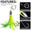 15CM/48G Trolling Skirt Fishing Bait Soft Silicone Squid Skirt Lure 2024 Tuna Lures