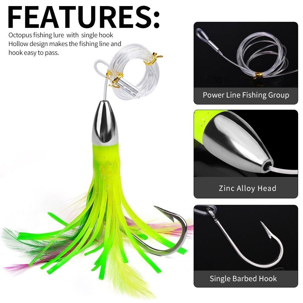 15CM/48G Trolling Skirt Fishing Bait Soft Silicone Squid Skirt Lure 2024 Tuna Lures