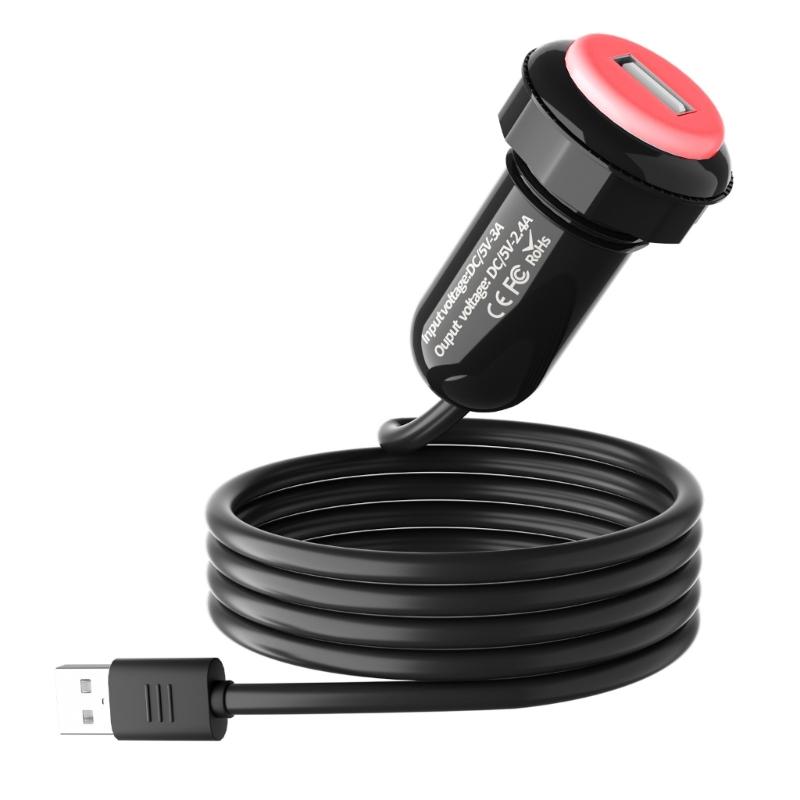 

USB Power Outlet Car Charging Extension Adapter with Intelligent Indicator Light and Overcharge Alert for Vehicle Use 1