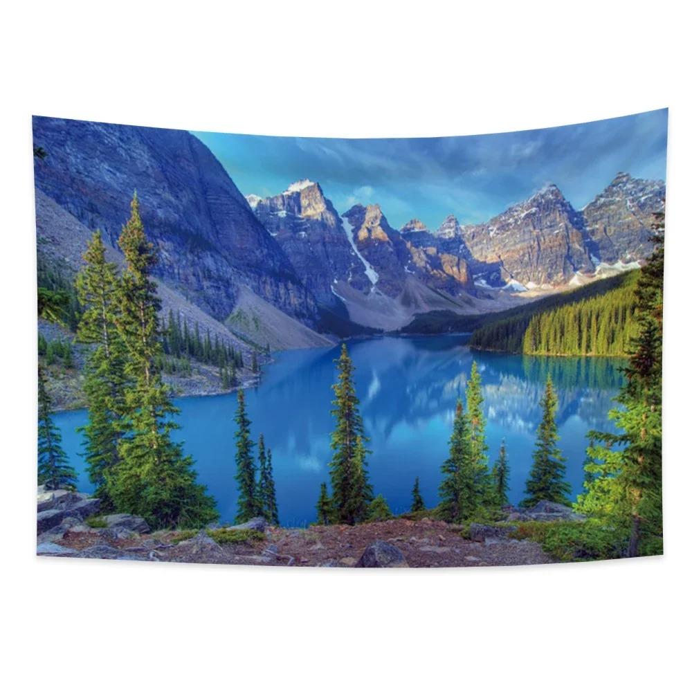 Landscape Forest Waterfall Wall Decor Tapestry Home Living Room Tapestry