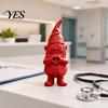 High-strength 3D Print Printed Gnomes Medical Staff Ornament, Doctor Figurine with Stethoscope And Decoration Badge, Cute Pink Nurse Statue