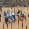 Expandable Fishing Tackle Box Fishing Hardware Toolbox with Magnetic Function Fishing Lure Hooks Storage Box for Outdoor Fishing