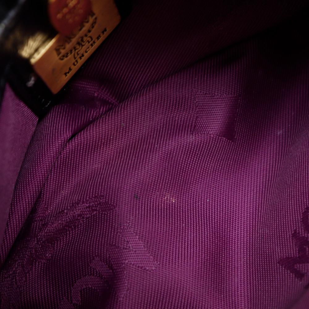 MCM Mini ChainShoulder Shoulder Bag Black Leather Women Used