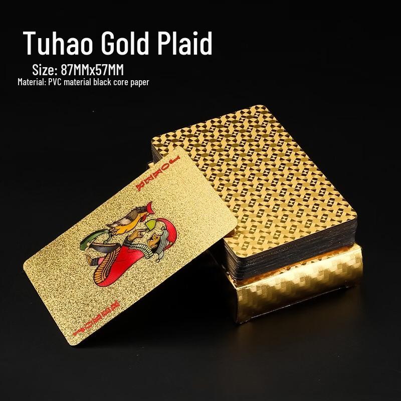 Waterproof Gold Foil PVC Playing Cards