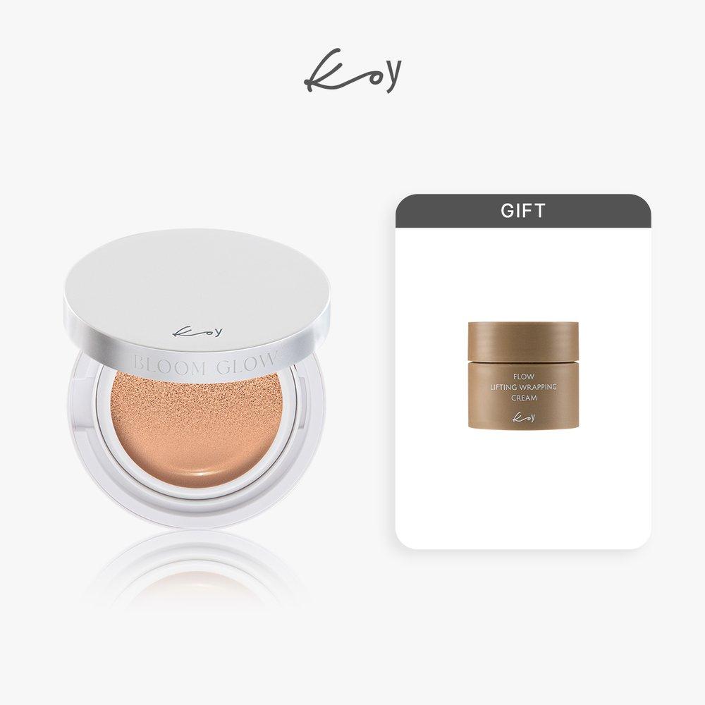 

[KoY] Bloom Glow All Day Silky Cushion Main Product 13g + Refill 13g (+ Cleansing Oil 20ml, Sunscreen Sachet 6ml) No. 23