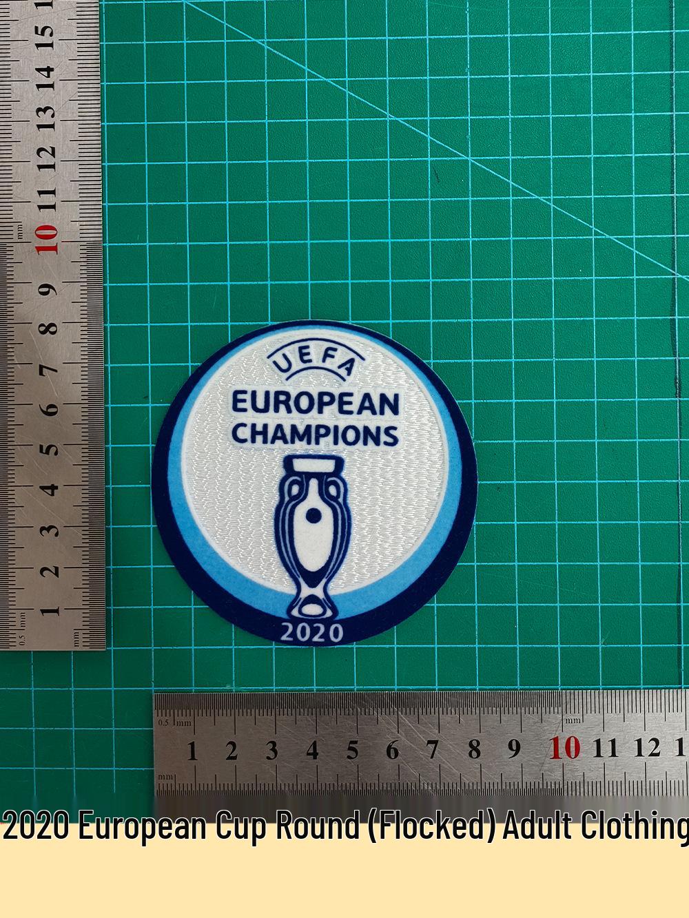 

2020 European Cup Flocked Adult Football Jersey Number Transfer Stickers