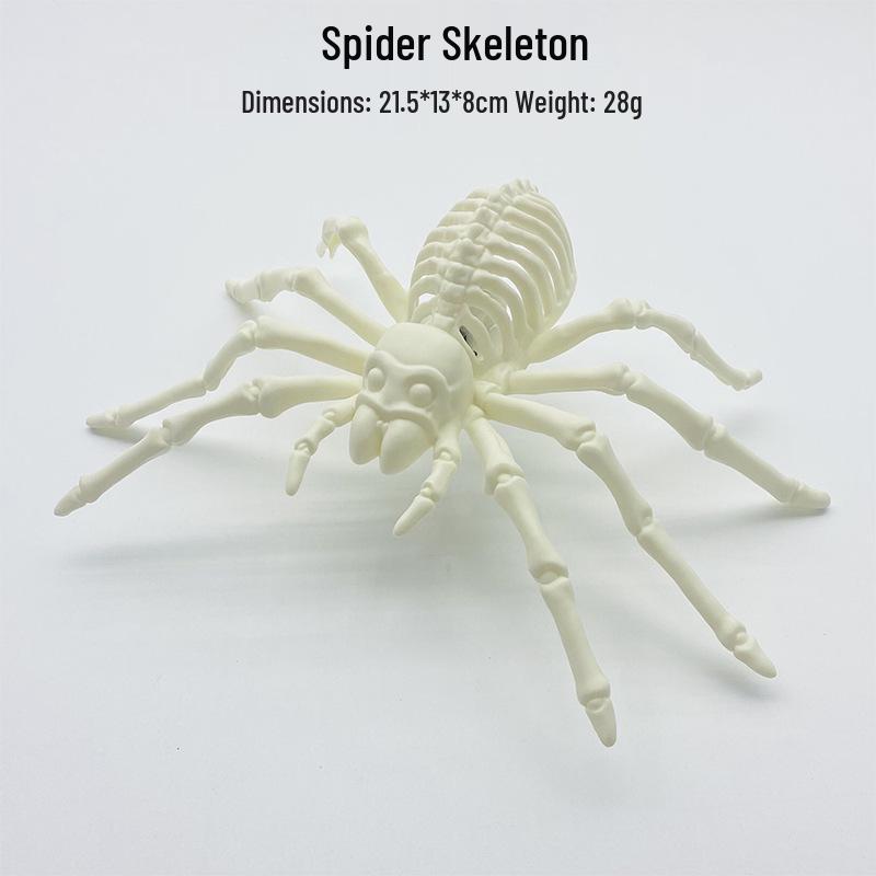 Halloween Skelett Tiere: Leuchtende Schlangen-, Spinnen-, Skorpion-, Gecko-Knochen-Dekoration