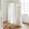 Folding Wedding Dress Garment Bag Non-Woven Dust-Proof Gusseted Dress Bags Large Capacity with Shoe Pockets Wedding Dress Cover