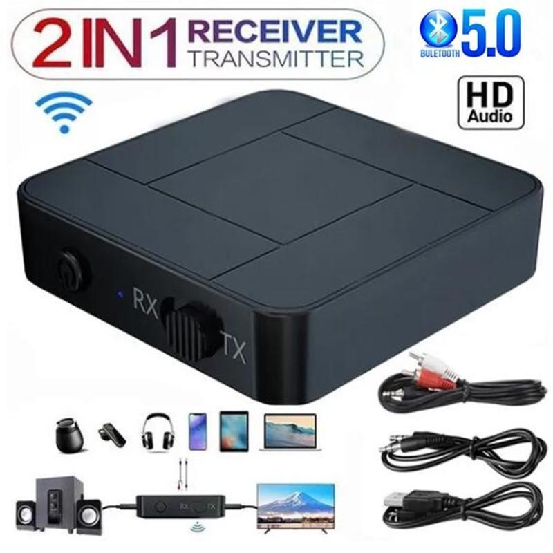 

2 В 1 Приймач і передавач Bluetooth 5.0 Бездротовий адаптер Bluetooth Адаптер приймача аудіо музики з 3,5 мм AUX для домашнього телевізора MP3 ПК