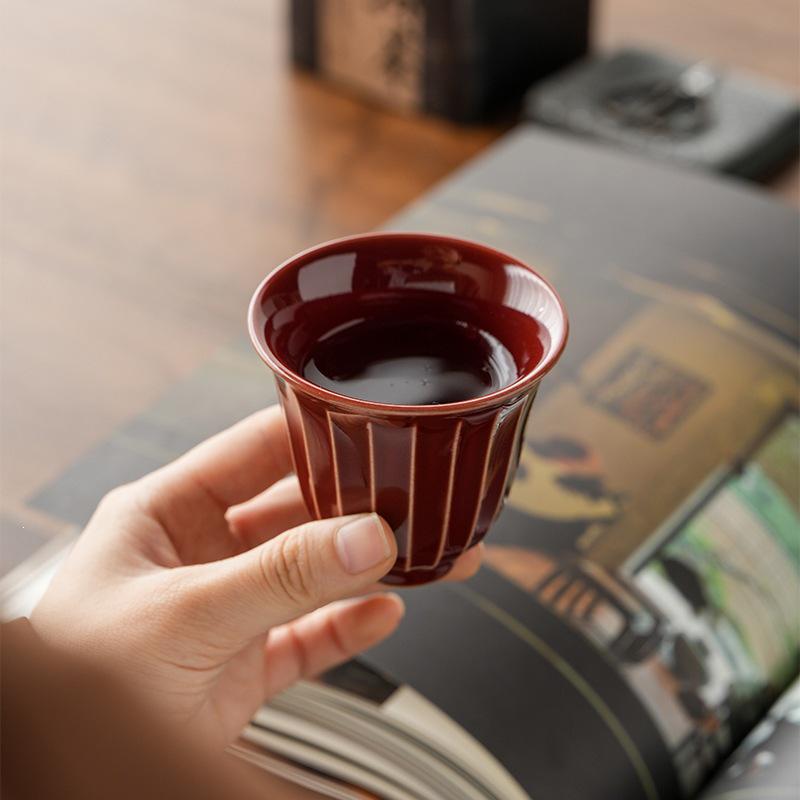 Ru Kiln Tea Cup & Bowl Gift Set for Home, Host, or Business Souvenir