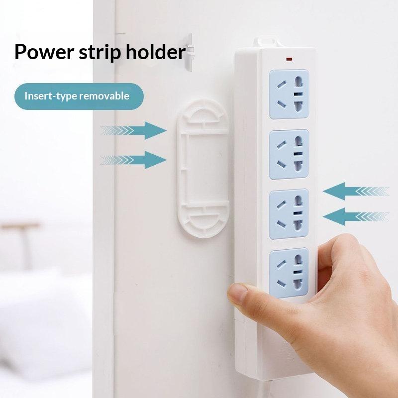 Self Adhesive Power Strip Holder No Drill Removable For Home Office Dorm Kitchen