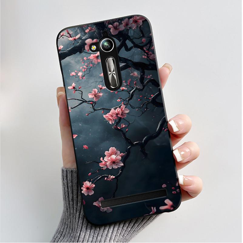 

5.0 Case For Asus Zenfone Go ZB500KG ZB500KL X00BD Phone Case Fashion Butterfly Flower Soft Silicone Black TPU Protective Cover Zenfone Go ZB500KG