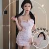 Sexy Underwear Sexy Hollow Lace Nightdress Female Spice Girl Scheming Floral Suspender Short Skirt Female