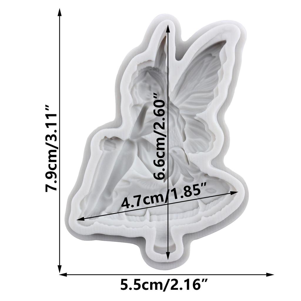 Silikonowe formy Wróżka Kwiatowa Wróżki Anioł Forma Fondant Narzędzia do Dekoracji Tortów Topper na Babeczki Cukierki Czekolada Forma do Gumpasty