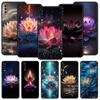 Phone Case for Samsung Galaxy A56 A54 A42 A36 A34 A26 A16 A12 A20 A22 A40 A50 A52 A06 5G Soft TPU Shell Lotus Flower Fundas Bags
