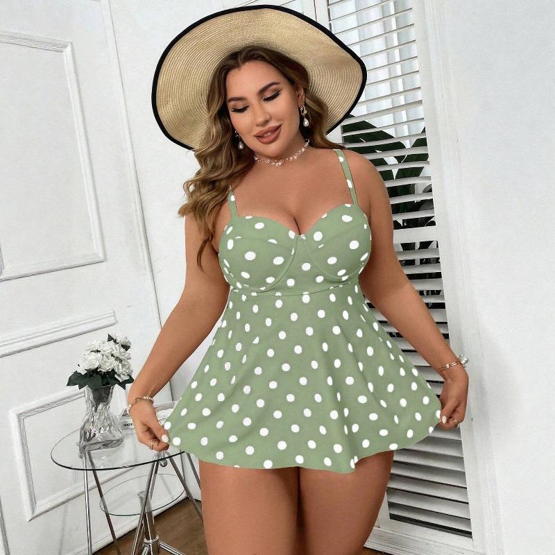 

2026 Великі розміри Жіночі Купальники Бікіні з високою талією, Жіночий Купальний одяг та Одяг 5xl зелений