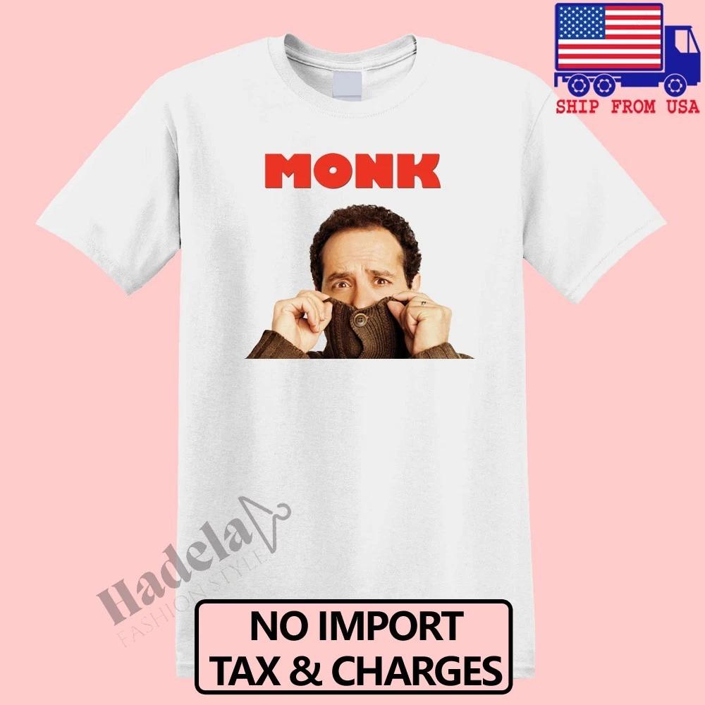 Monk TV show Men s White Size S-5XL 2XL