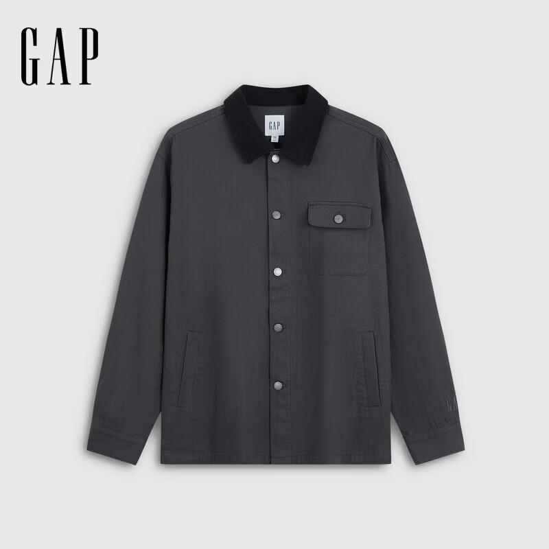Gap Men's Herringbone Contrast Collar Jacket