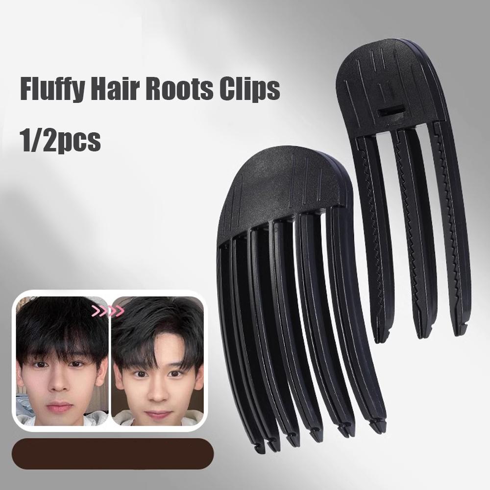 1/2Pcs Simple Fluffy Hair Roots Clips No Heat High Vertex Hair Curler Styling Fluffiness Women Men Volume Wind Sculpting Comb