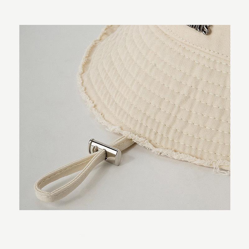 1 Pz Versione Coreana Cappello da Pescatore Femminile Pieghevole Retro Abbinabile Viaggio Tesa Cappello Temperamento Mostra Viso Piccolo Cappello a Secchiello