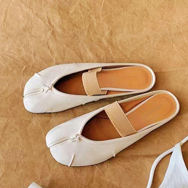 

Новые модные туфли-лодочки с неглубоким вырезом, мягкой подошвой, плоской подошвой, с юбкой, с раздвоенным мыском, одинарные 40