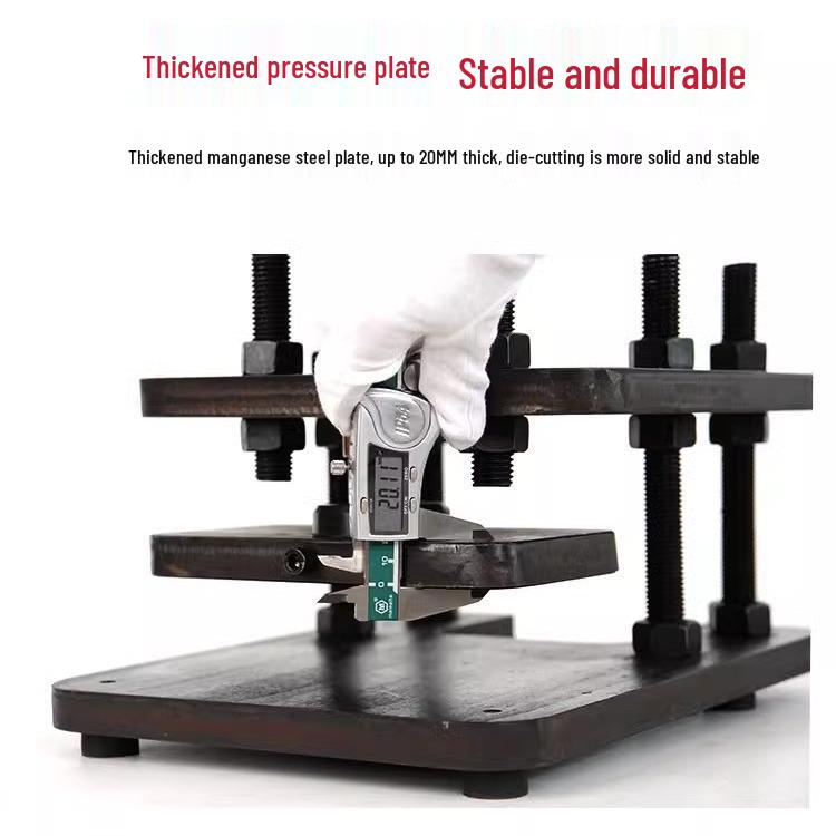 Compact Manual Die Cutter for Leather, Fabric, Paper, and Cardboard