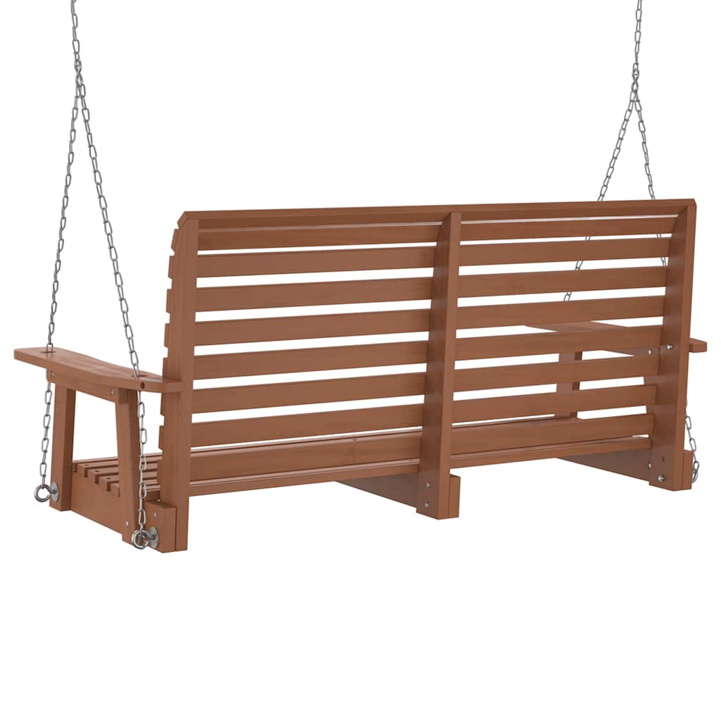Vidaxl Altalena da Giardino con Catene Metalliche, Marrone, Abete