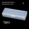 10Pcs Earrings Jewelry Plastic Organizer Box Rectangle Storage Case Packaging Box Mini Boxes Container Dustproof