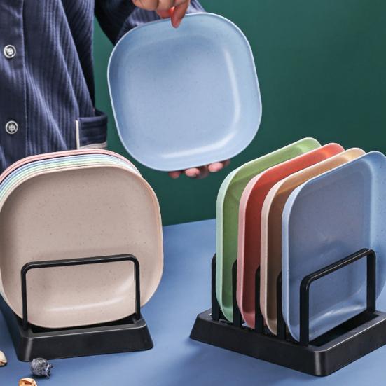 1 Set Spucknapf Stapelbar Gratfrei Erhöhter Boden Packung Lebensmittel Nicht-reißend Obstkuchen Snacks Dessert Serviertablett Küchenzubehör