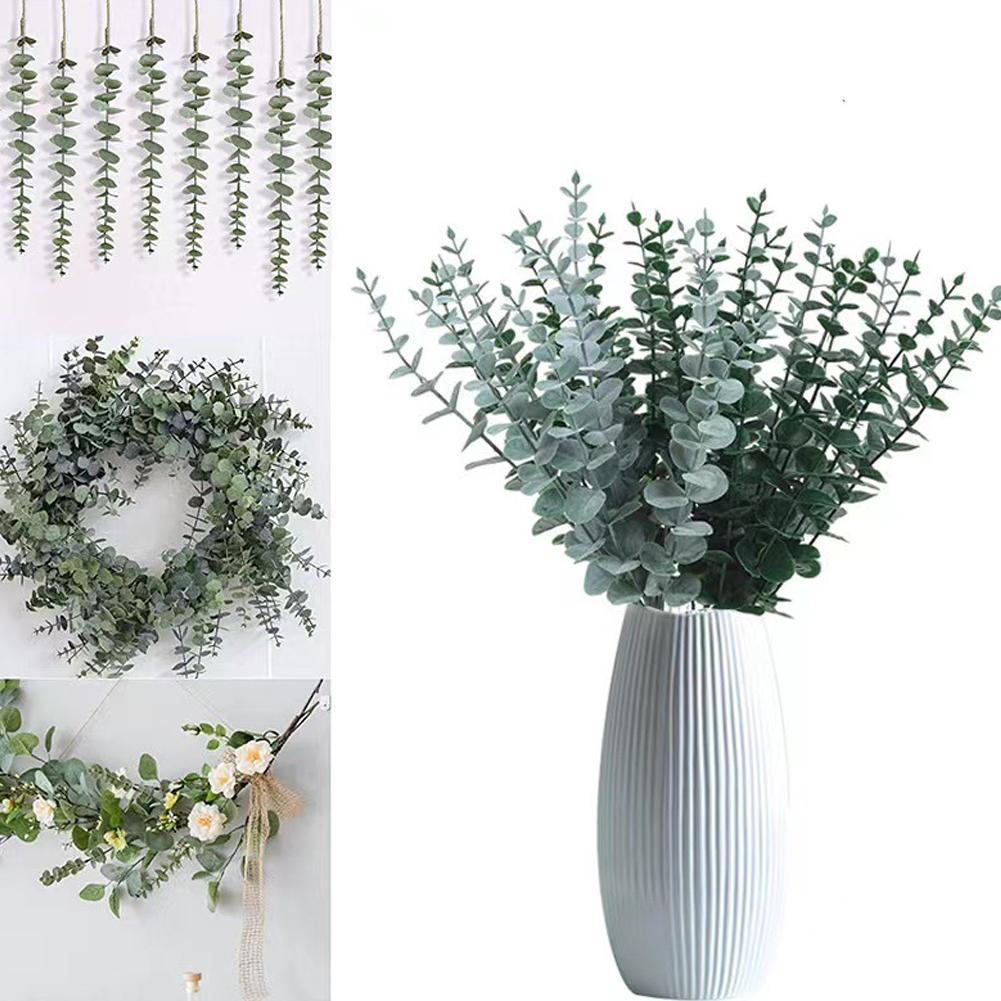 18pcs Eucalyptus Stems Artificial Eucalyptus Leaves For Wedding Home Christmas Decoration 2026 Christmas