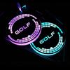 2026 Hot For VOLKSWAGEN VW Car LED Luminous Water Cup Holder Mat For Volkswagen VW Golf 5 6 7 8 GTI MK6 Passat Jetta Tiguan Polo