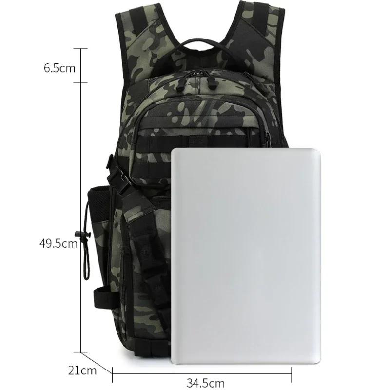 Outdoor Fishing Shoulder Bags Men Fishing Lure Rod Box Bag Camping Climbing Backpack Hunting Multi-Function Tactical Men Bags