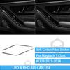 For Mercedes Benz Maybach S Class W223 -2024 Both Sides Of The Armrest Trim Carbon Fiber Decorative Car Accessory Sticker