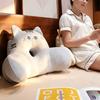 Cute Cat Lumbar Support Pillow 4 Styles Plush Cat Back Cushion With Hollow Design For Office Chair, Sofa And Car Decor.