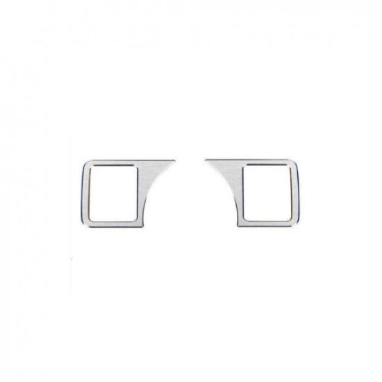 Silver Car Headlight Switch Control Aluminum Cover Trim For Benz 2016-19 GLE GLS