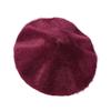Women Painter Hat Solid Color Octagonal Dome Top Beret Hat Autumn Winter Warm Plush Hat Fashion Accessories