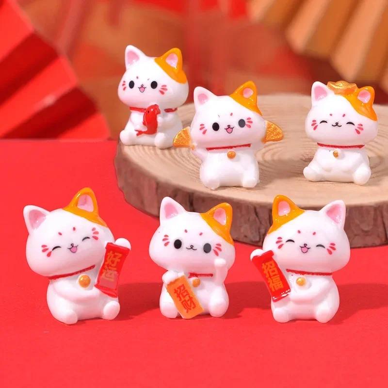 Reichtum Winkende Hand Katze Chinesische Glückskatze Cartoon Ornament Niedlich Winkender Arm Zuwinkende Glückskatze Für Home Office Dekoration