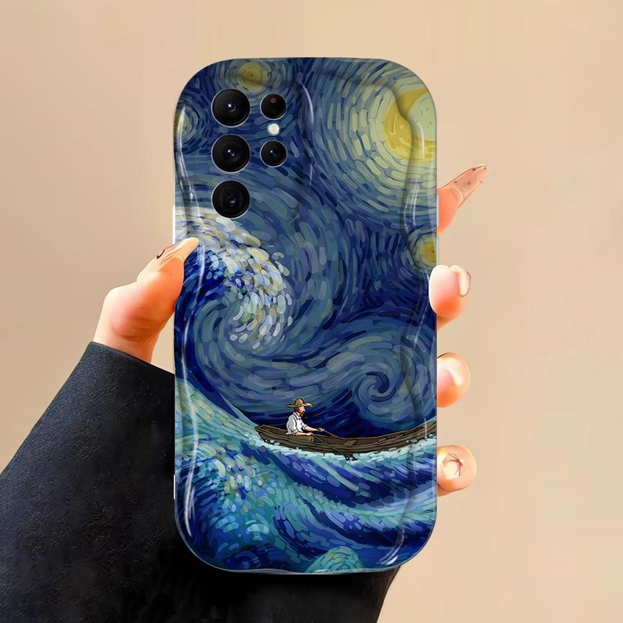 

Case for Samsung Galaxy S25 Ultra S23 S25 Plus S24 S22 Ultra S20 FE S21FE S23ultra Soft Cover Van Gogh Art Galaxy S23