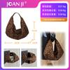 Casual Lazy Plush Bag Retro Leopard Print Bag Autumn Bag Large Capacity Single Shoulder Oblique Span Bag Female Versatile