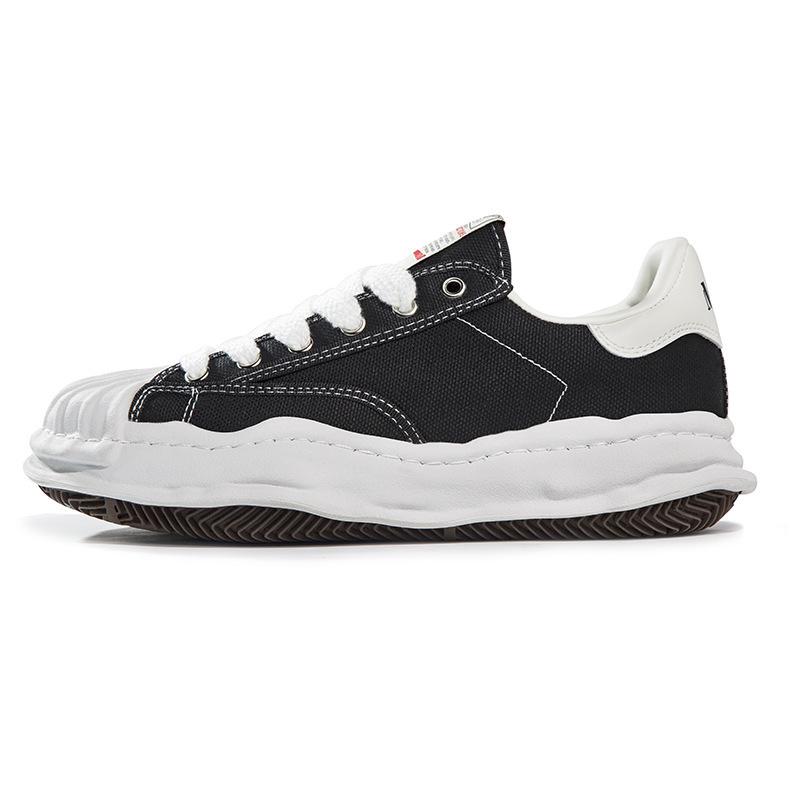 

Mihara Yasuhiro Растворяющиеся кеды с ракушечным носком на толстой подошве из парусины для мужчин и женщин - Коллекция весна/осень 38