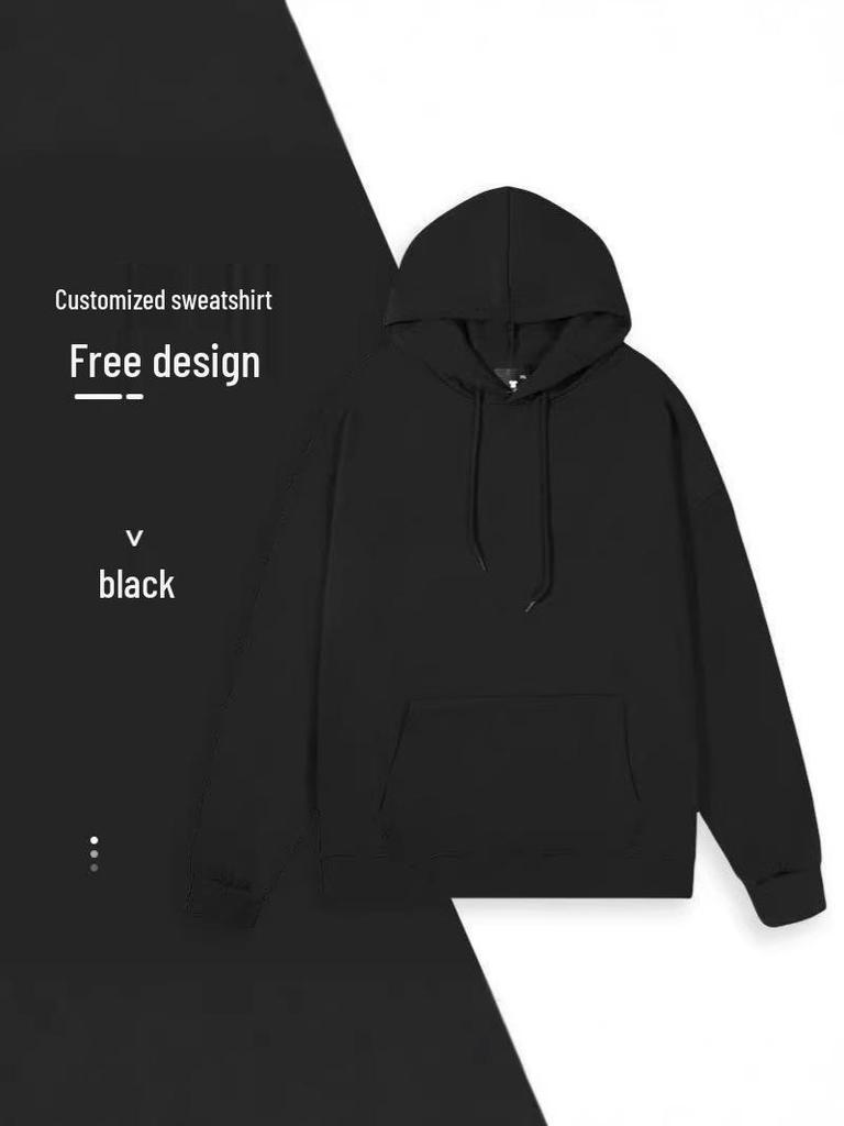 Brushed Fleece Hooded Sweatshirt - 22 Colors, Custom Text & Patterns, Perfect for Uniforms & Group Workwear, Autumn/Winter