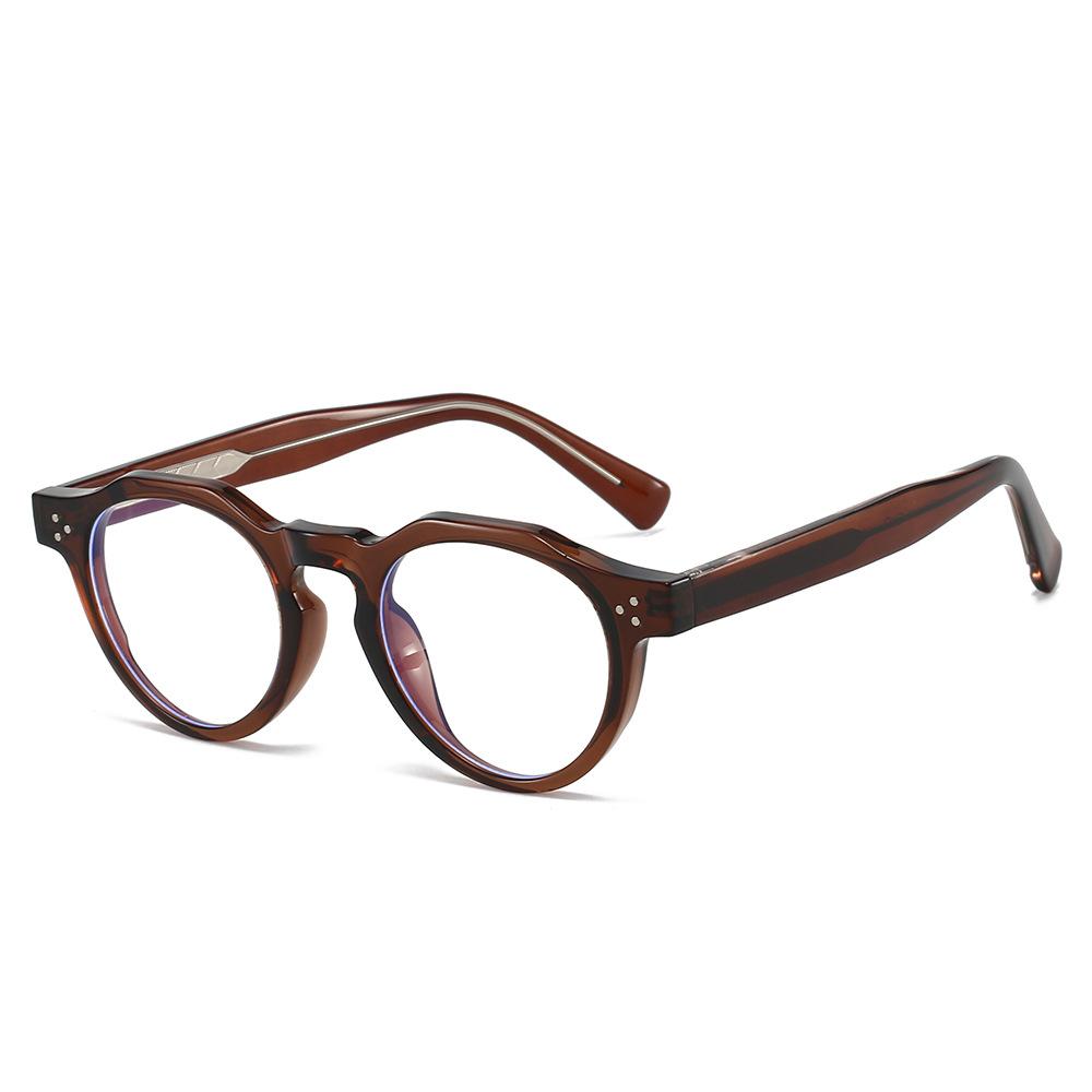 

Бренд Овальная Оправа для Очков Женская Мужская Унисекс Заклепки Защита от Синего Света Cp Металлический Каркас Оптические Очки Классические Подходящие Очки