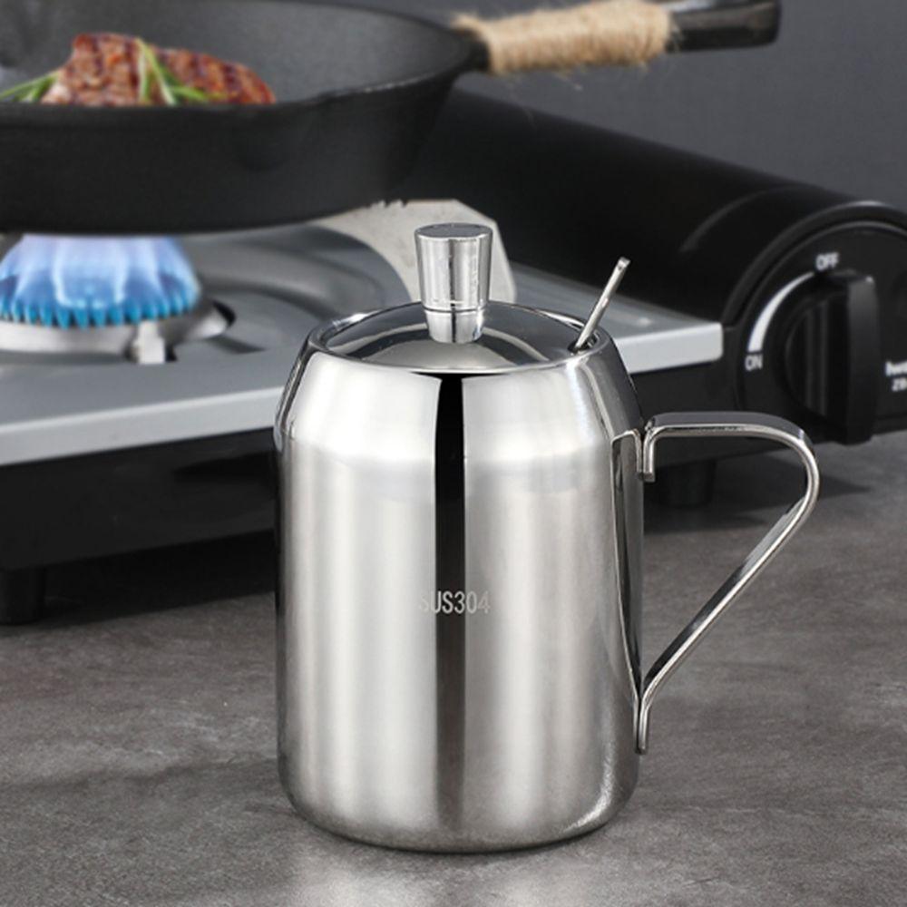 Large Capacity Stainless Steel Seasoning Jar Dustproof Seasoning Pots Spices Organizer  for Kitchen