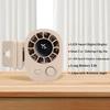 1pc Hipacool Portable Clip Fan 360° Rotatable 100 Speed Wind 12V USB Rechargeable Electric Fan Low Noise Mini Fan Clamp Anywhere