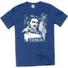 Nikola Tesla T-Shirt Tesla with Electrical Gun Men's Funny T-Shirt
