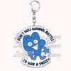 Hot Game Characters Keychain for Accessories Bag Firey Ruby Teardrop Flower Pin Coiny Price Tag Keyring Jewelry Fans Gamer Gifts