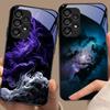 Graffiti-Tintenmalerei Für Samsung Galaxy S10 S20 Plus S21 FE S22 S23 S24 FE S25 Ultra Schwarz Gehärtetes Glas Handyhülle Harte Schale