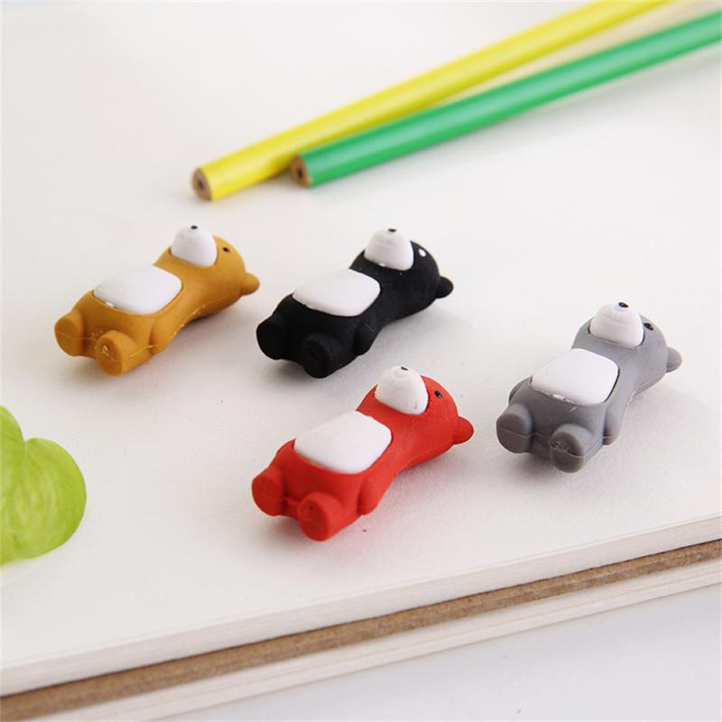 Niedlicher Bleistiftradierer Cartoon Stehender Bär Geformter Neuheitsradierer für Kinder Schulsachen Schüler