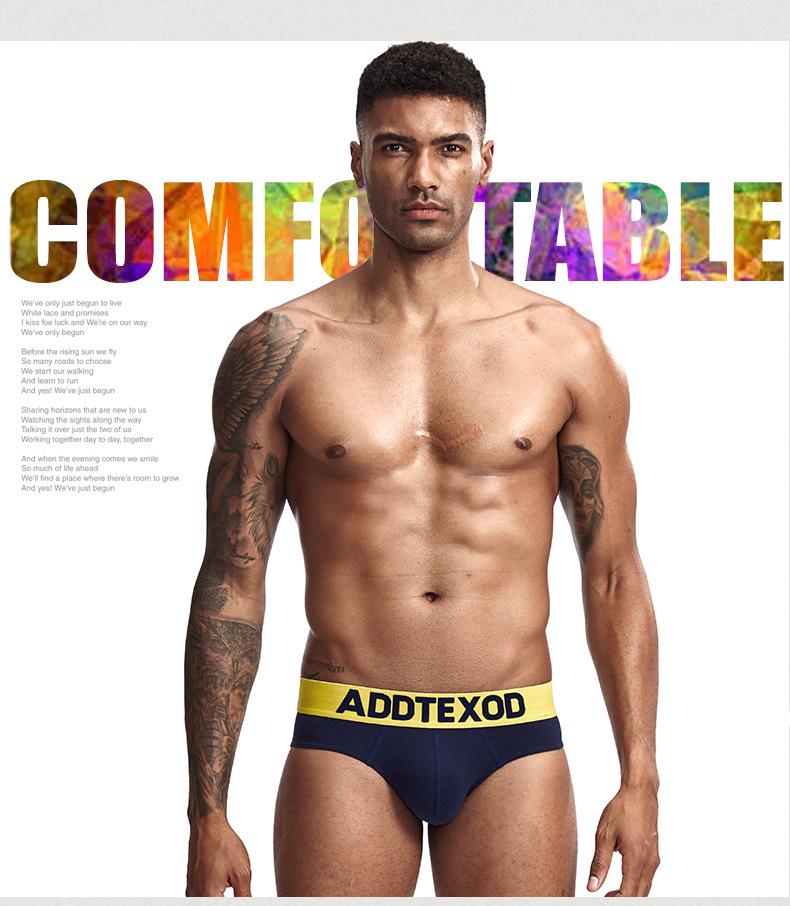 Men's Combed Cotton Low-Waist Breathable Briefs - Soft, Comfortable, and Sexy Underwear