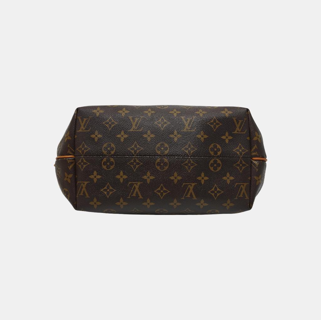 [Pre-Owned] Zipper Closure Logo Print Monogram Coated Canvas With Leather Trim Dumpling Bag - Fair #O71UPN